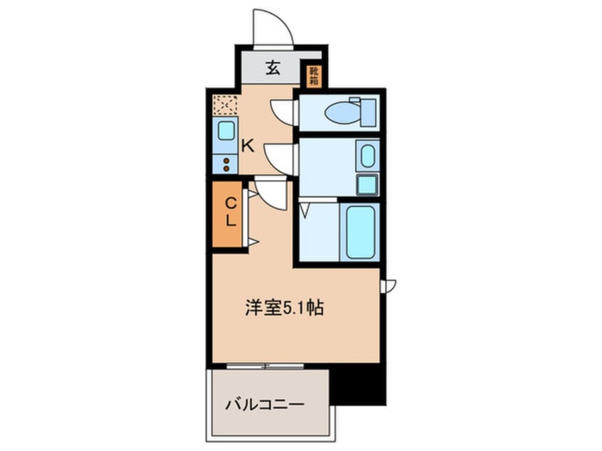 間取図 ＬｉｖｅＣａｓａ姪浜