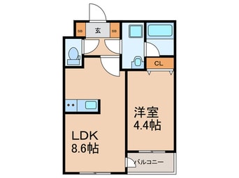 間取図 仮)小頭町賃貸マンション
