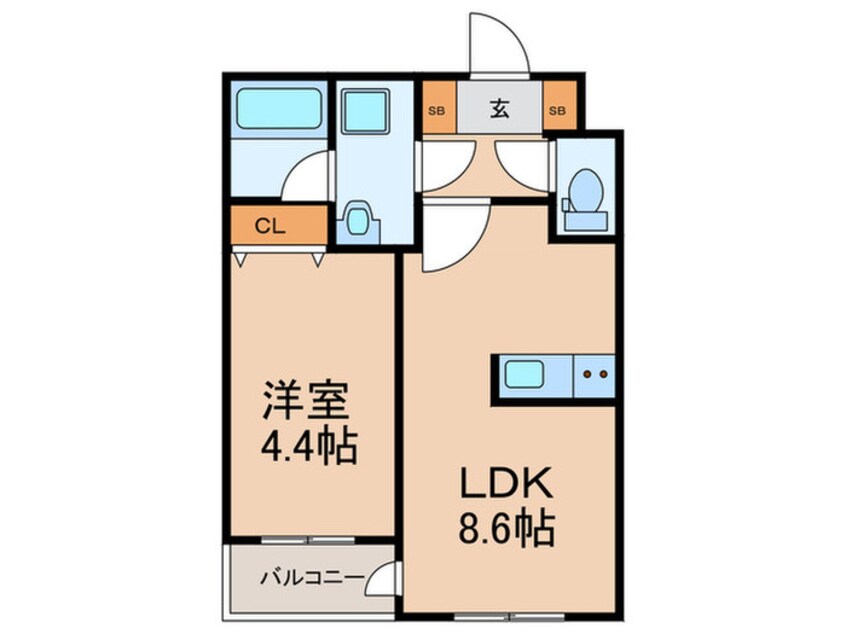間取図 仮)小頭町賃貸マンション