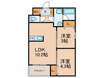 間取図 仮)小頭町賃貸マンション