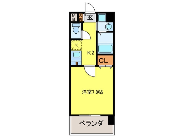 間取り図 ローズモント・フレア薬院Ⅱ