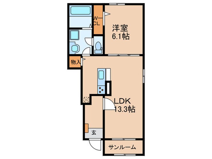 間取り図 仮)グランメゾン・ヤマグチ