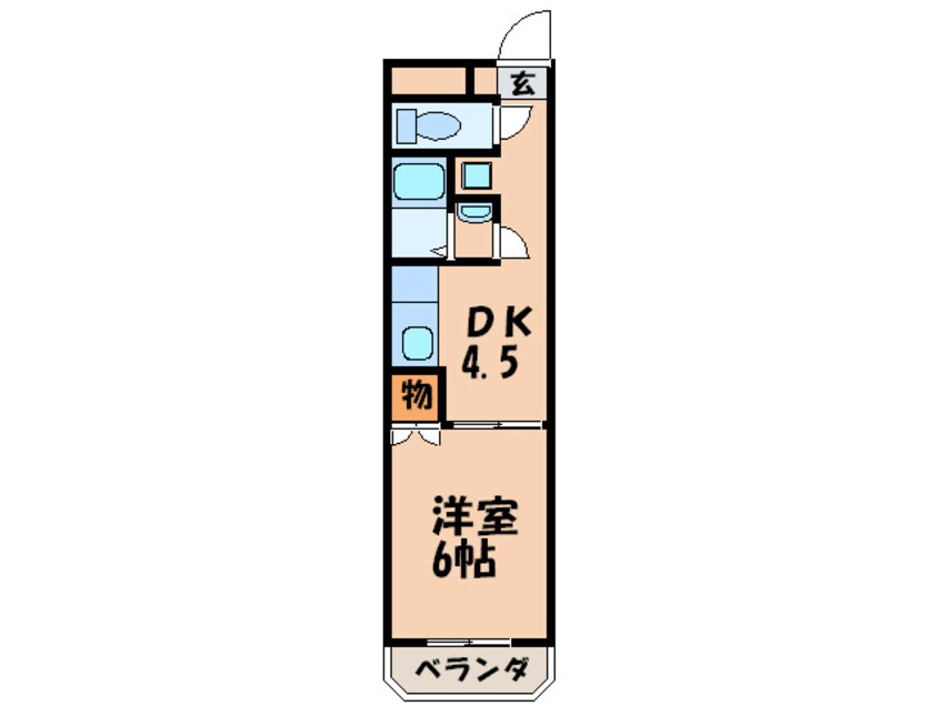 間取図 キャッスル折尾