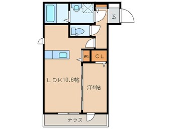 間取図 D-room愛宕