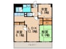 リヴェ－ル 3LDKの間取り