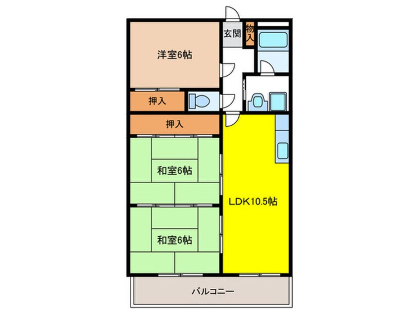 間取図 第５三城ハイツ