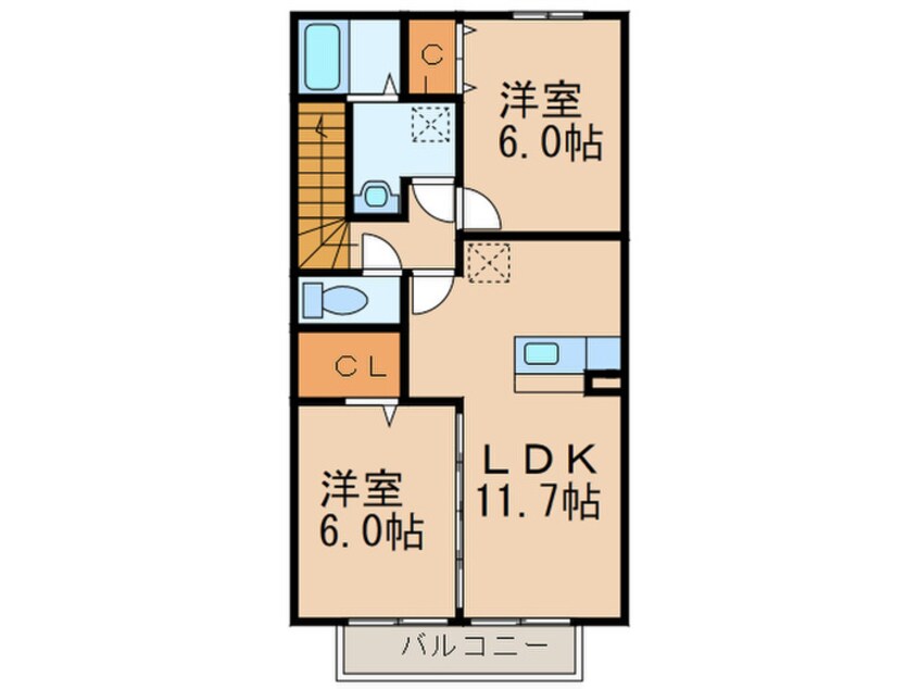 間取図 パストラル土井