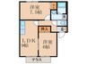 ウィンディア日の出 2LDKの間取り