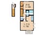 D-room横沼 1LDKの間取り