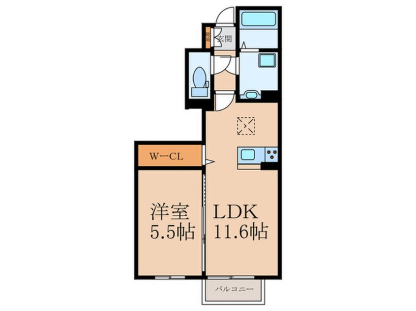 間取図 D-room横沼