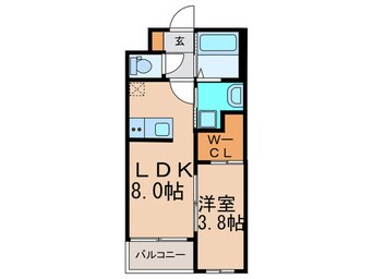 間取図 仮)PLUS A HAKATA MODERNO