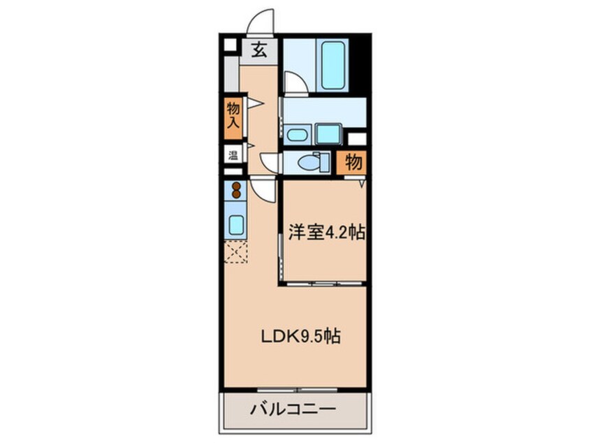 間取図 ハイパディ六本松壱番館