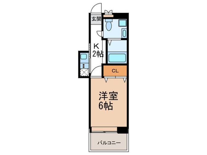 間取り図 ｴｽﾃｰﾄ・ﾓｱ大橋ｸﾘｵ（403）