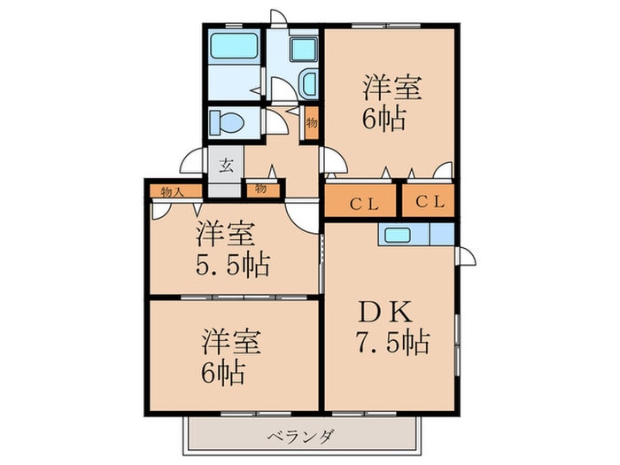 間取り図 カルティエ星ヶ丘　Ⅱ