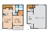 仮)KALOSガレージ 1LDK+Sの間取り