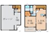 仮)KALOSガレージ 1LDK+Sの間取り