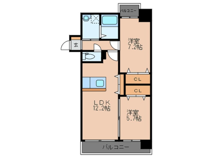 間取図 レジェンド砂津