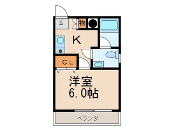 間取図 OAK　VILLA　NAKASU　8th