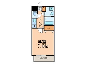 間取図 ｴﾝｸﾚｽﾄ博多駅前Ⅲ（1107）