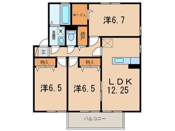 間取図 ファミリア・ガーデンB