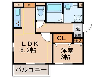 間取図 セジュール合川南A