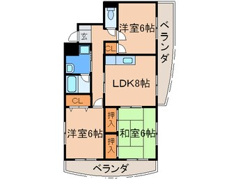 間取図 エクセル青葉台Ⅱ