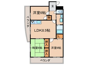 間取図 エクセル青葉台Ⅱ