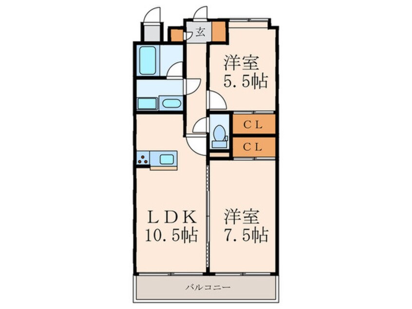 間取図 LEON篠崎A棟