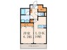 LEON篠崎B棟 1LDKの間取り