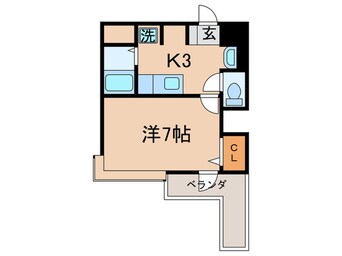 間取図 ﾆｭｰｻﾝﾘﾊﾞｰ８番館