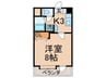 ﾆｭｰｻﾝﾘﾊﾞｰ８番館 1Kの間取り