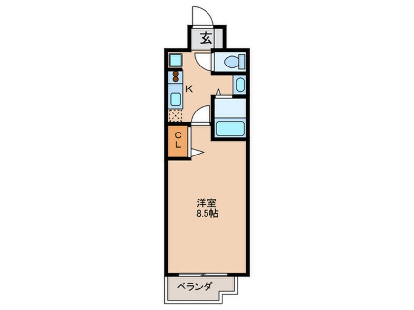 間取図 カメリアライジング２１麦野