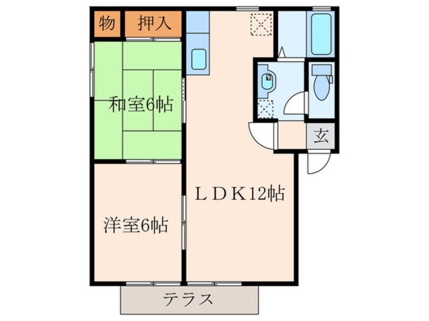 間取図 サンライズ今古賀Ｃ