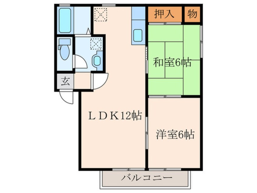 間取図 サンライズ今古賀Ｃ