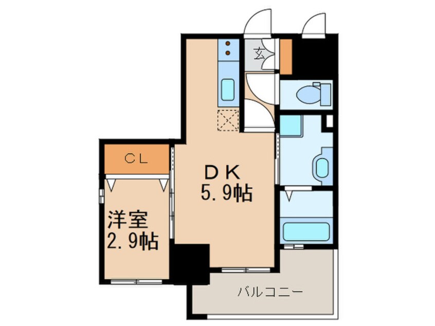 間取図 ラグーナ黒崎