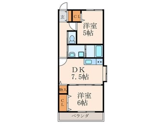 間取図 コーポひまわり