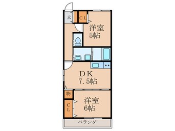 間取図 コーポひまわり