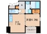 kavka takasago 1DKの間取り