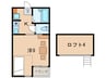 ＭＯＯＮ下到津Ｄ棟 1Kの間取り