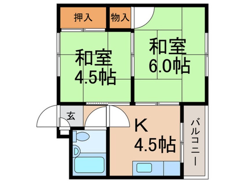 間取図 コ－ポ新生