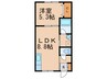 パートリア 1LDKの間取り