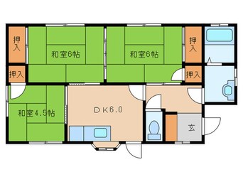 間取図 村山貸家　1号室