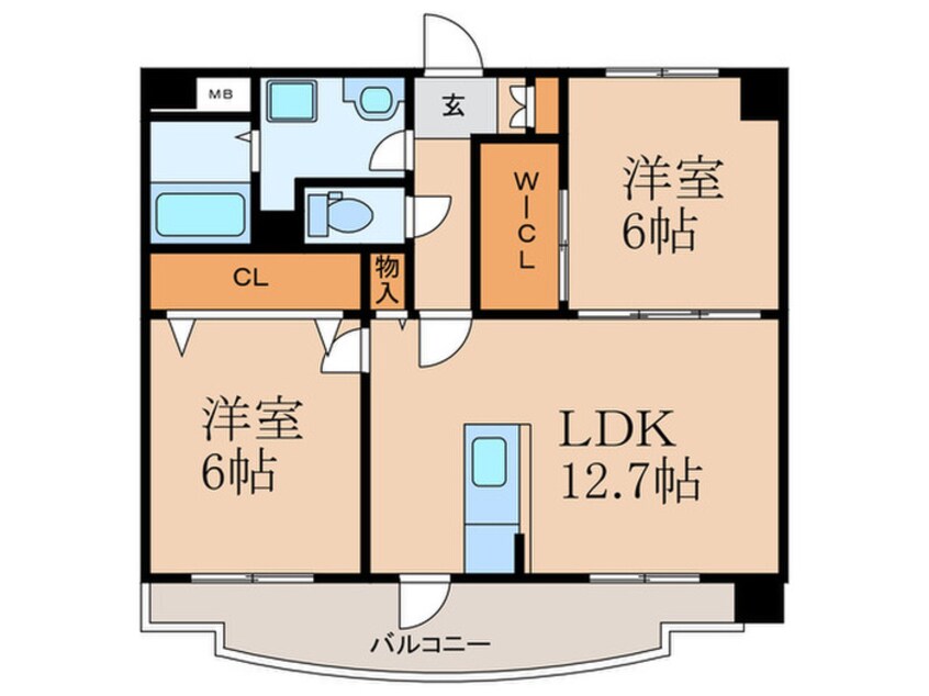 間取図 スタンドリバー板付