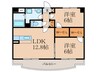 レブリアント板付 2LDKの間取り