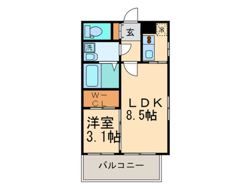 間取図 ネストピア呉服町(502)