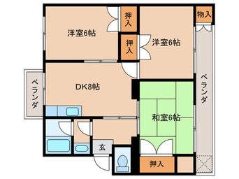 間取図 安岡第一マンション