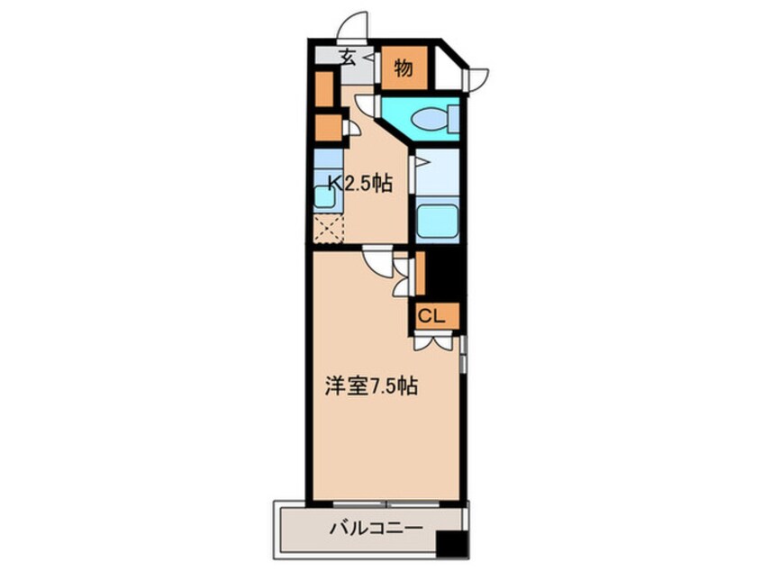 間取図 ｻﾝｾ-ﾙ大橋