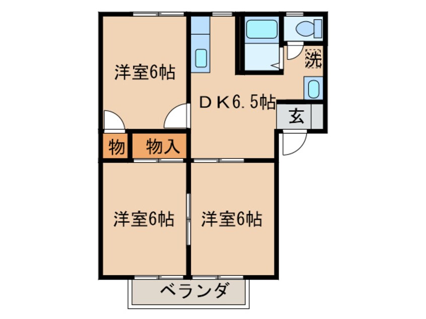 間取図 中原ハイツⅡ