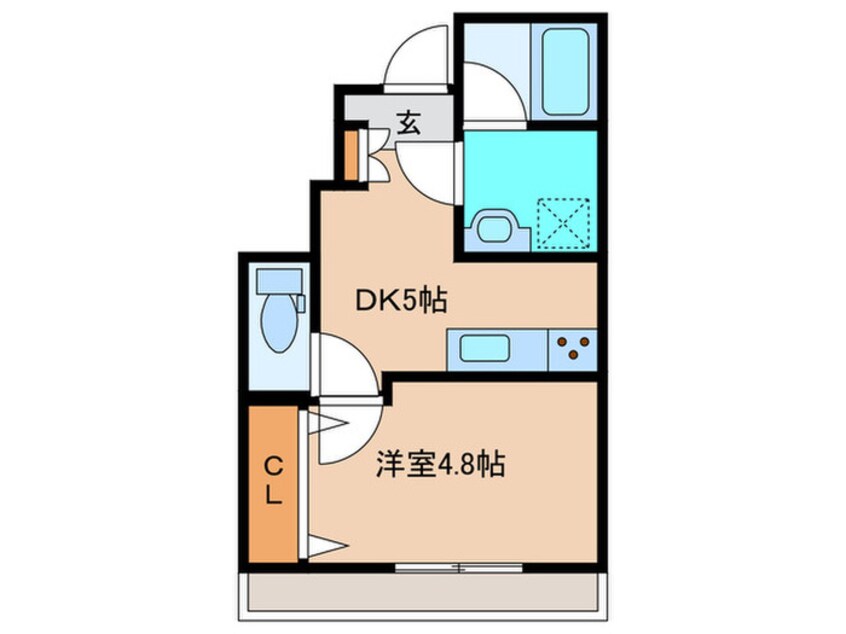 間取図 プランドール福間駅前