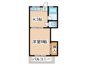 間取図 ヒバリコーポＢ棟